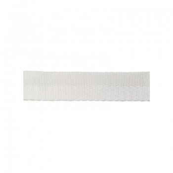 1m POLYESTER-Gurtband STANDARD weiß 15mm